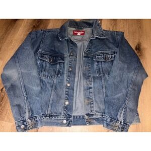 Wrangler Denim Trucker Jacket Classic Western Jean‎ Jacket Medium Vintage
